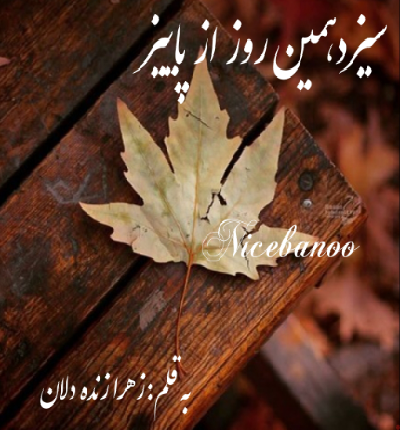 دانلود رمان سیزدهمین روز از پاییز از زهرا زنده دلان دانلود رمان سیزدهمین روز از پاییز از زهرا زنده دلان