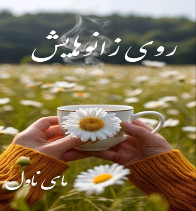 روی زانوهایش